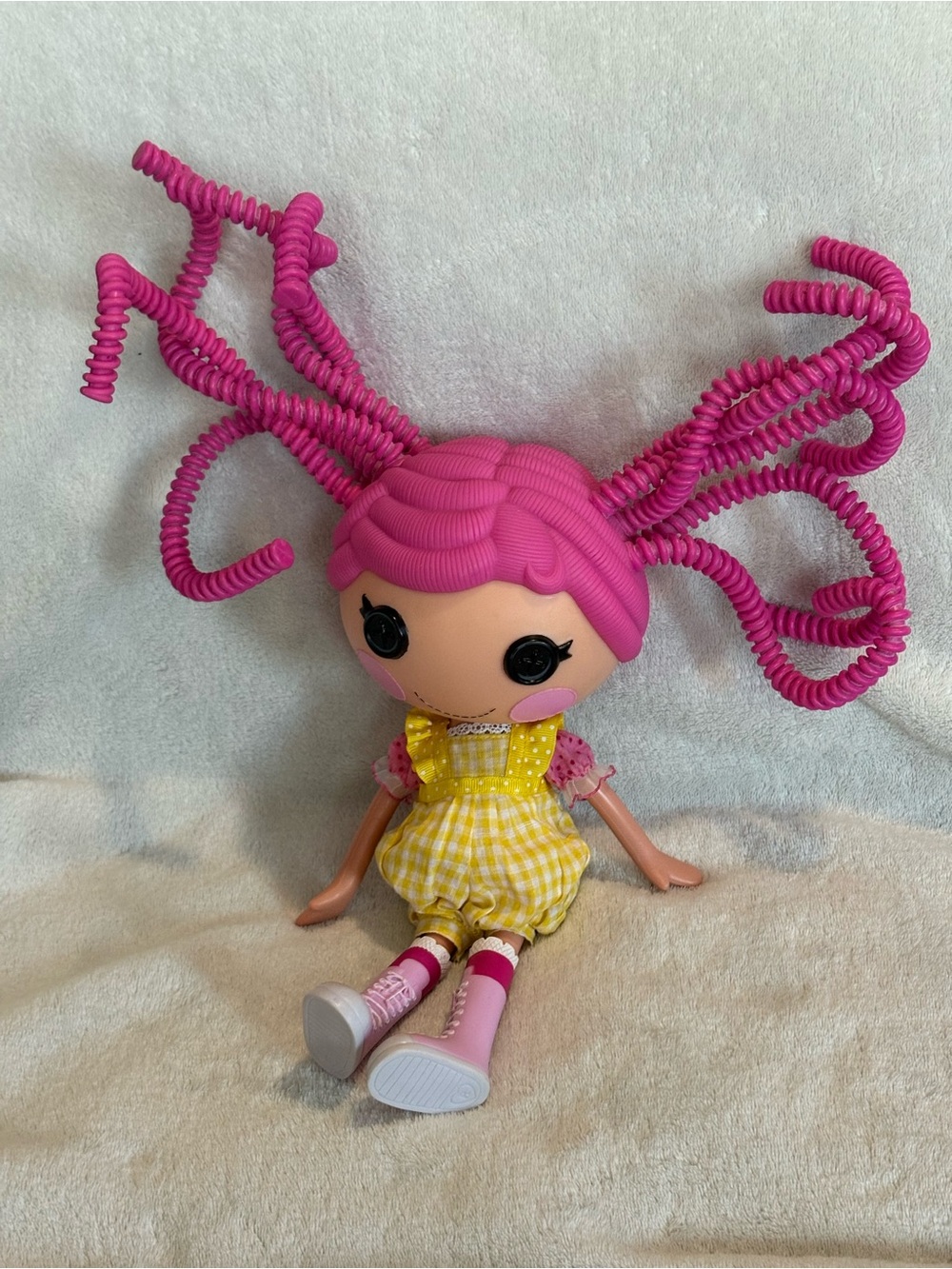 2010 Lalaloopsy Crumbs Sugar Cookie Pink Silly Hair 12" Full Size Doll